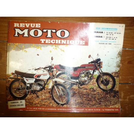 TY DT RD50 CB CM400 Revue Technique moto Honda