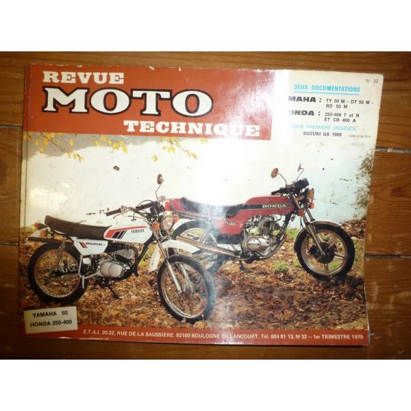 TY DT RD50 CB CM400 Revue Technique moto Honda
