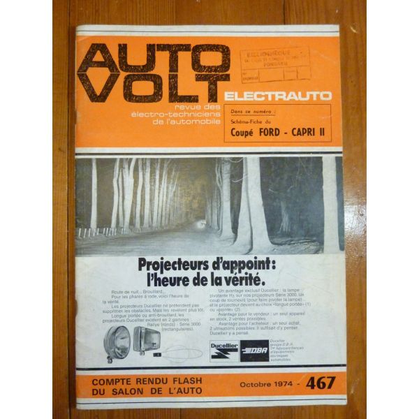 Capri II Revue Technique Electronic Auto Volt Ford