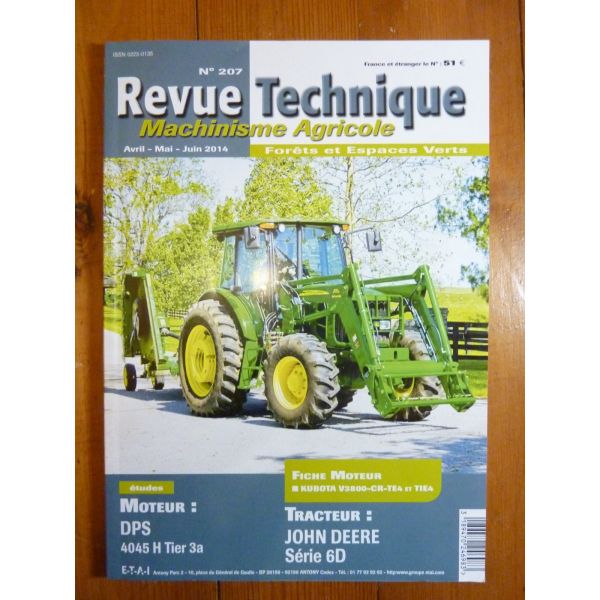 6000D Revue Technique Agricole John Deere