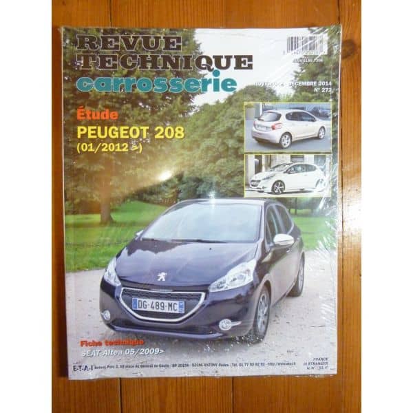 208 Revue Technique Carrosserie Peugeot