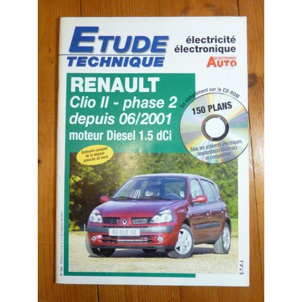 Clio II D Revue Technique Electronic Auto Volt Renault
