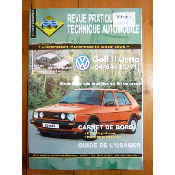 Golf Jetta 84-91 Revue Technique VW