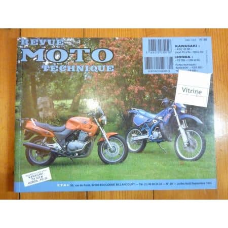 KDX125 CB500 Revue Technique moto Honda Kawasaki