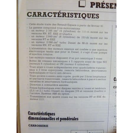 Espace 2 Revue Technique Renault