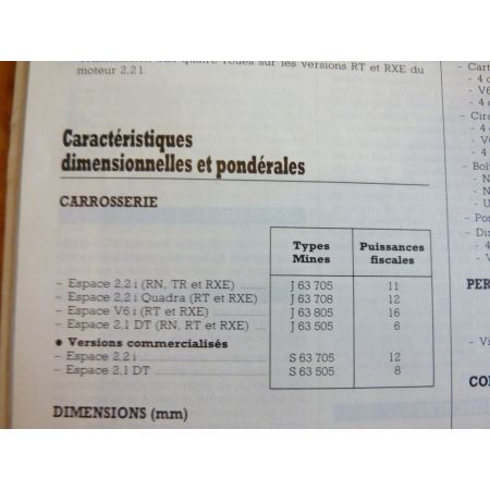 Espace 2 Revue Technique Renault