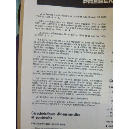 33 Revue Technique Alfa Romeo