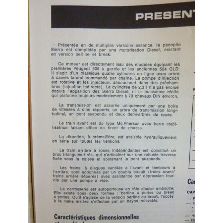 Sierra D Revue Technique Ford