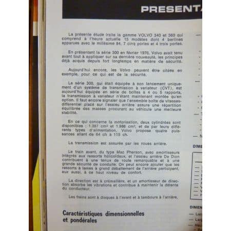 340 360 Revue Technique Volvo