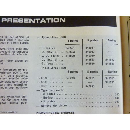 340 360 Revue Technique Volvo