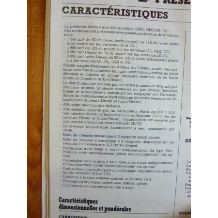 OMEGA A Revue Technique Opel