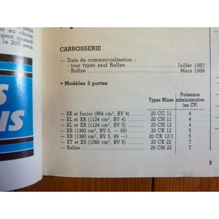 205 TU Revue Technique Peugeot