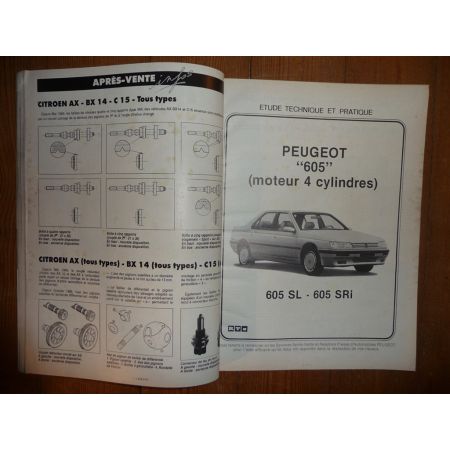 605 SL SRI Revue Technique Peugeot
