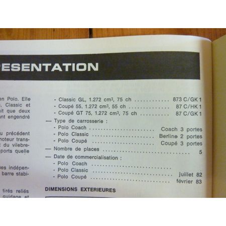 Polo I Revue Technique Volkswagen