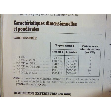 VECTRA Revue Technique Opel