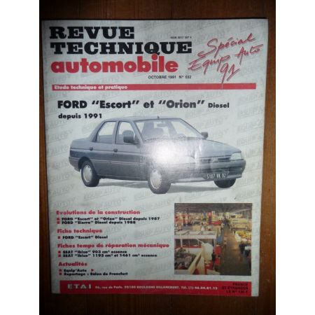 Escort Orion 91- Revue Technique Ford