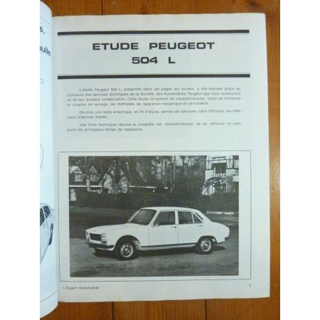504 L Revue Technique Peugeot