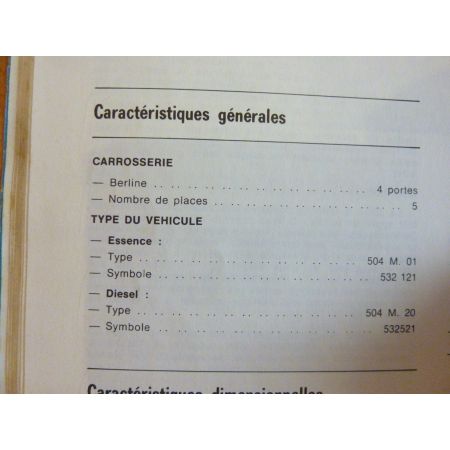 504 L Revue Technique Peugeot