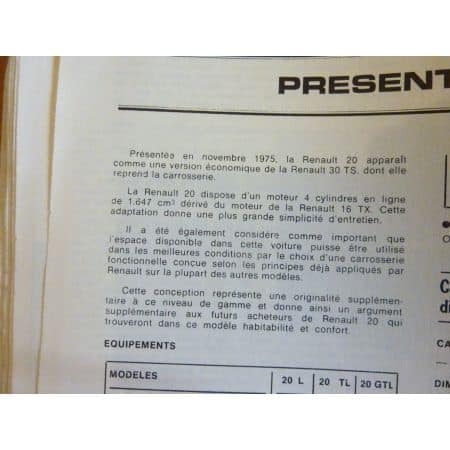 R20 Revue Technique Renault