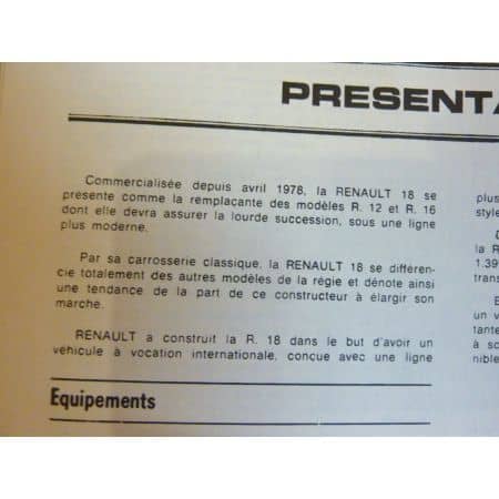 R18 Revue Technique Renault