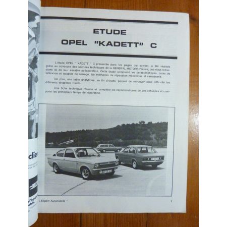 KADETT C Revue Technique Opel