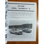 KADETT C Revue Technique Opel