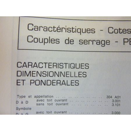 304 Revue Technique Peugeot