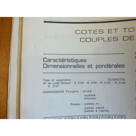 Estafette Revue Technique Renault