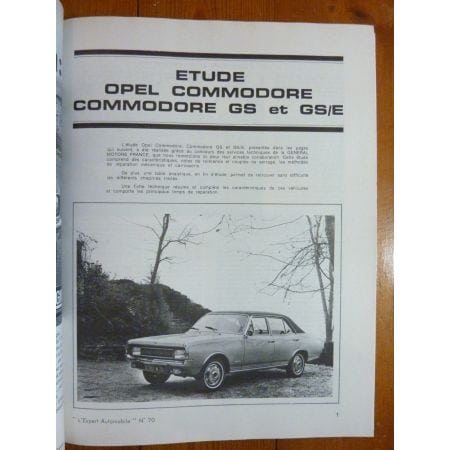 COMMODORE Revue Technique Opel