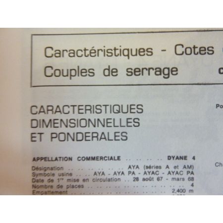 Dyane 4 6 Revue Technique Citroen