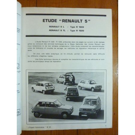 R5 R1220 R1222 Revue Technique Renault