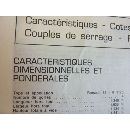 R12 R1170 Revue Technique Renault