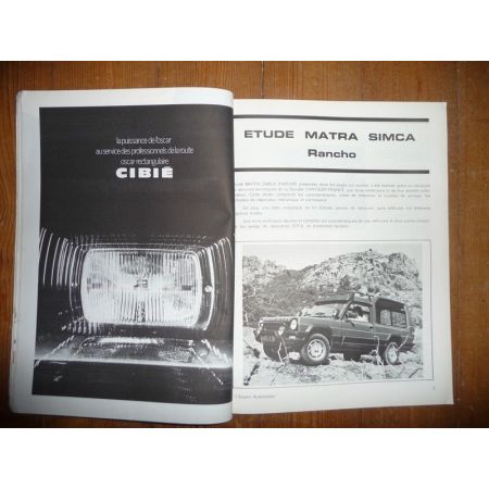 Rancho Revue Technique Matra Simca Talbot