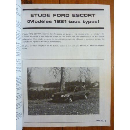 Escort 81 Revue Technique Ford