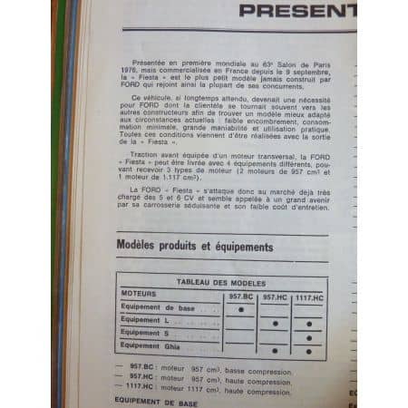 Fiesta Revue Technique LEA Ford