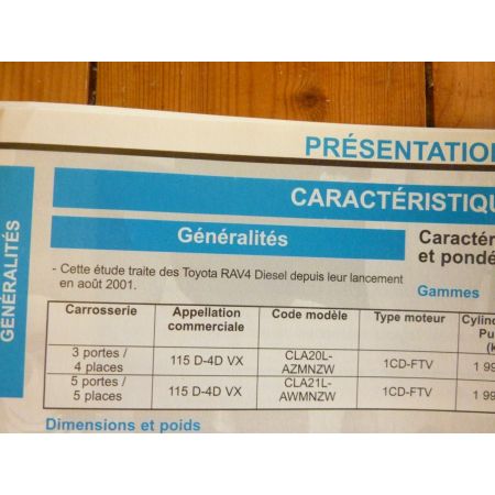 Rav4 01-  Revue Technique Toyota