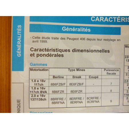 406 99-04 Revue Technique Peugeot