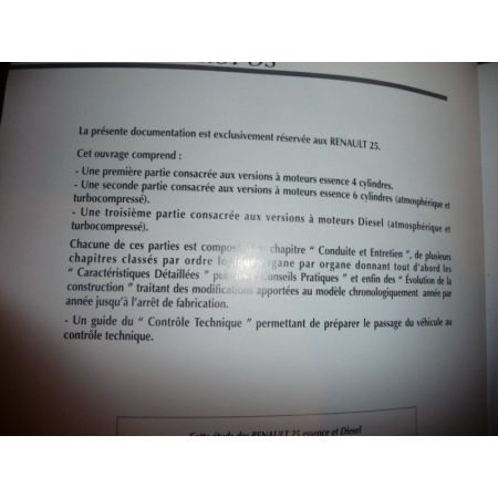 R25 Revue Technique Renault