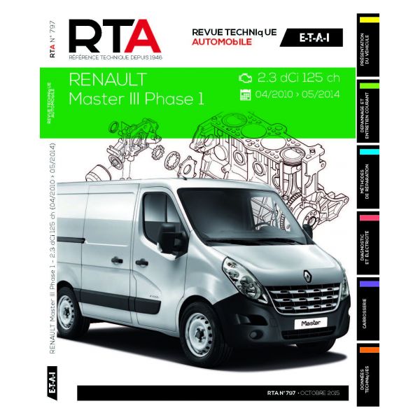 Renault Master III 2.3 dCi dep 04/2010 Revue Technique Renault