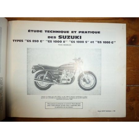 Z400 550 GS850 1100 Revue Technique moto Kawasaki Suzuki
