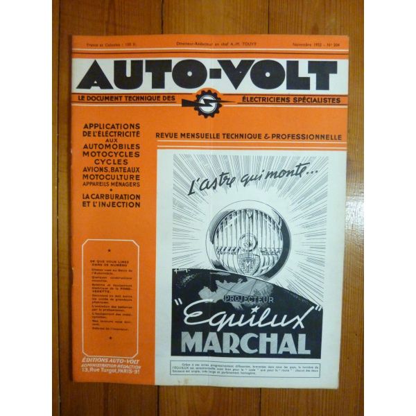 Vedette 51-52 Revue Technique Electronic Auto Volt Ford
