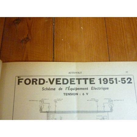 Vedette 51-52 Revue Technique Electronic Auto Volt Ford