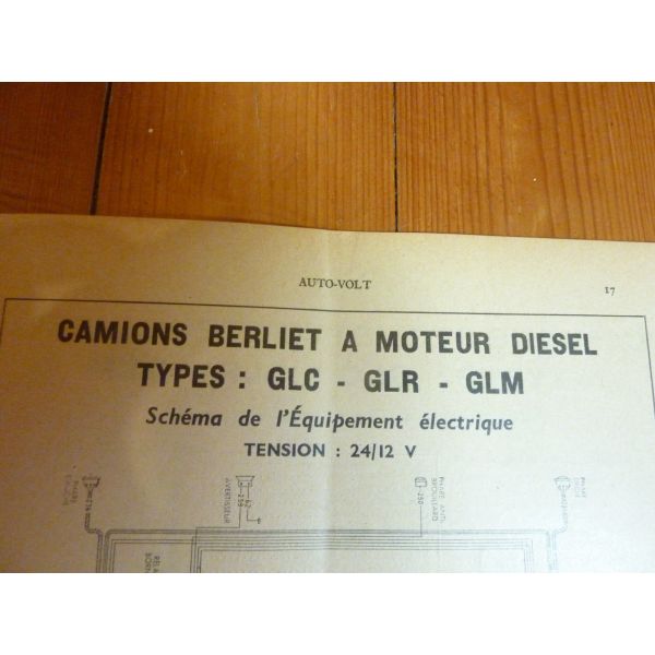 Prospectus/publicité Vintage Pour Camion BERLIET RAPIDE GLC - Document D'époque, Occasion