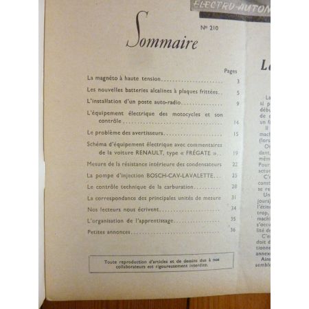 Fregate Revue Technique Electronic Auto Volt Renault