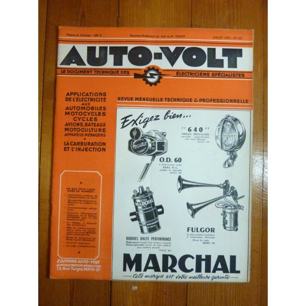 11CV Revue Technique Electronic Auto Volt Citroën
