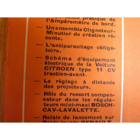 11CV Revue Technique Electronic Auto Volt Citroën