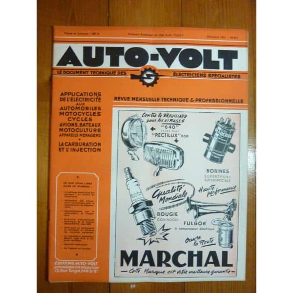 235 Revue Technique Electronic Auto Volt Delahaye