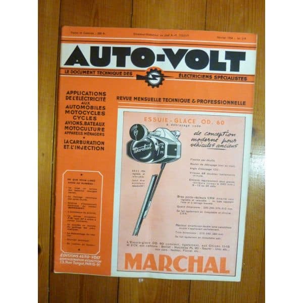 A48-C50 Revue Technique Electronic Auto Volt Bernardet