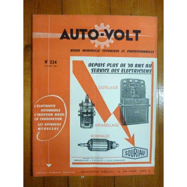 Scooter 1954 Revue Technique Electronic Auto Volt Vespa