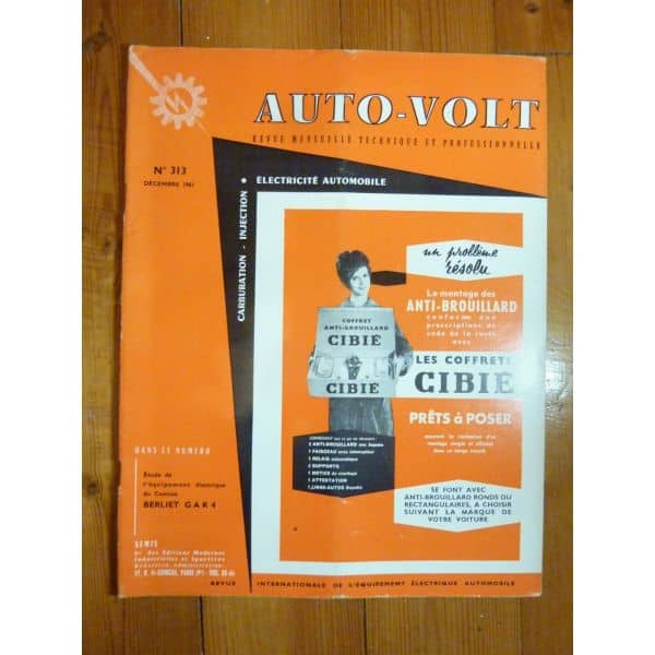 GAK4  Revue Technique Electronic Auto Volt Berliet